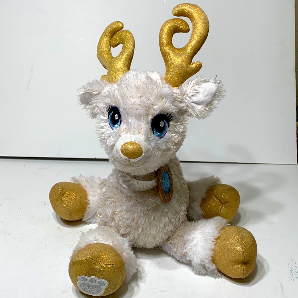 Glisten buildabear gold white